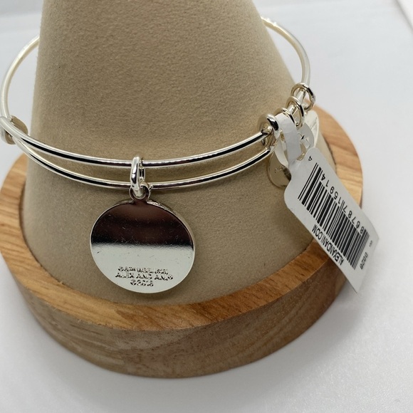 Alex and Ani Pick A Side Charm Bangle Bracelet/Shiny Silver/NWT - Picture 6 of 9